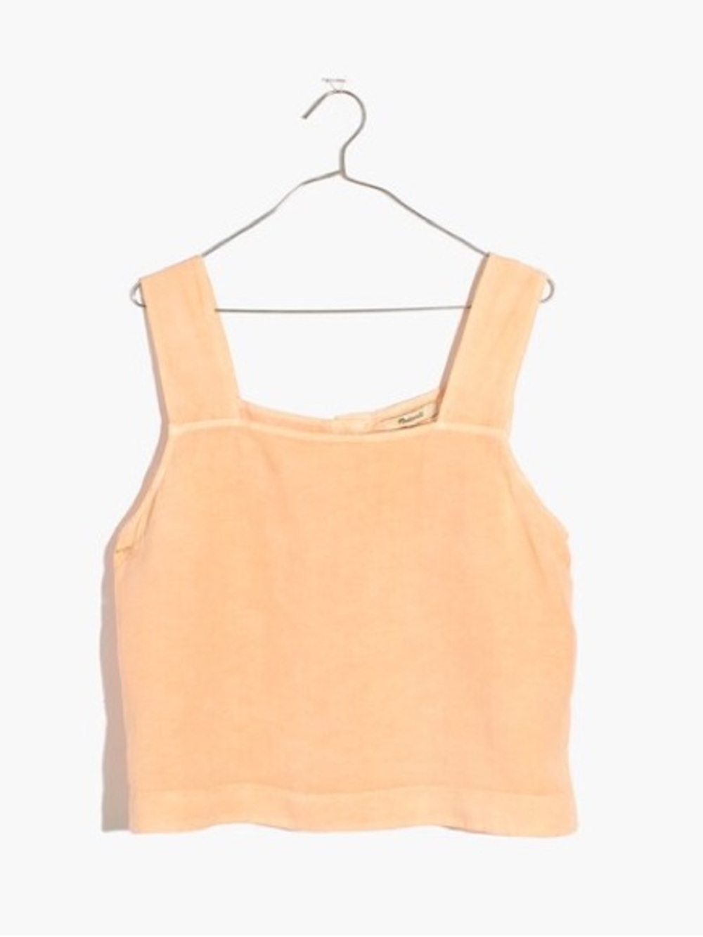 Madewell Sunnyside Button-Back Top in Earth Dyed Edition